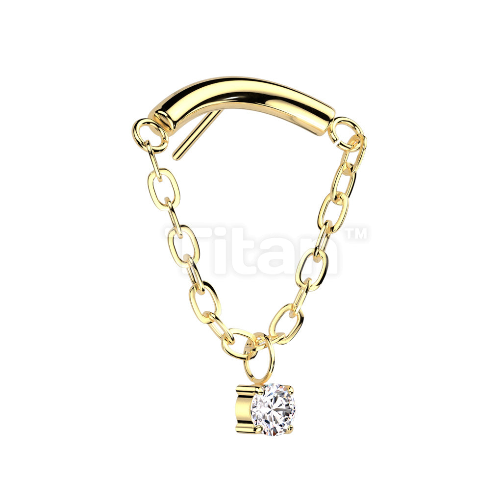 ASTM F136 Titanium Implant Grade Titanium Threadless Push In Chain... - Image 3