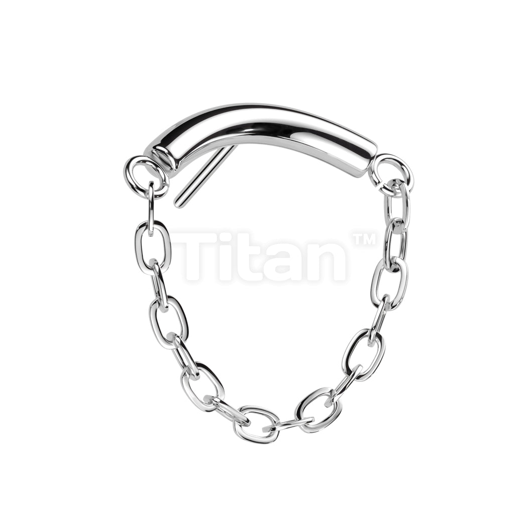 Implant Grade Titanium Threadless Push In Chain Linked Curved Bar - Image 4
