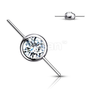 ASTM F136 Titanium Implant Grade Titanium Threadless Push In Bezel Set... - Image 2