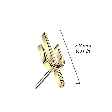 Implant Grade Titanium Threadless Push In Trident Top - Image 5