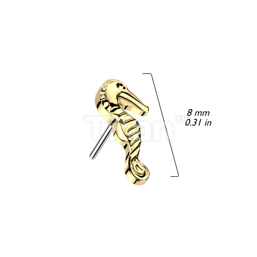 Implant Grade Titanium Threadless Push In Seahorse Top - Image 4