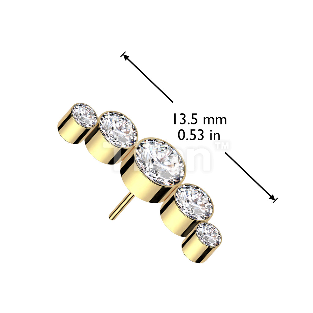 ASTM F136 Titanium Implant Grade Titanium Threadless Push In 5 Round... - Image 8