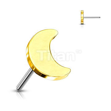 Implant Grade Titanium Threadless Push In Crescent Moon Top - Image 4