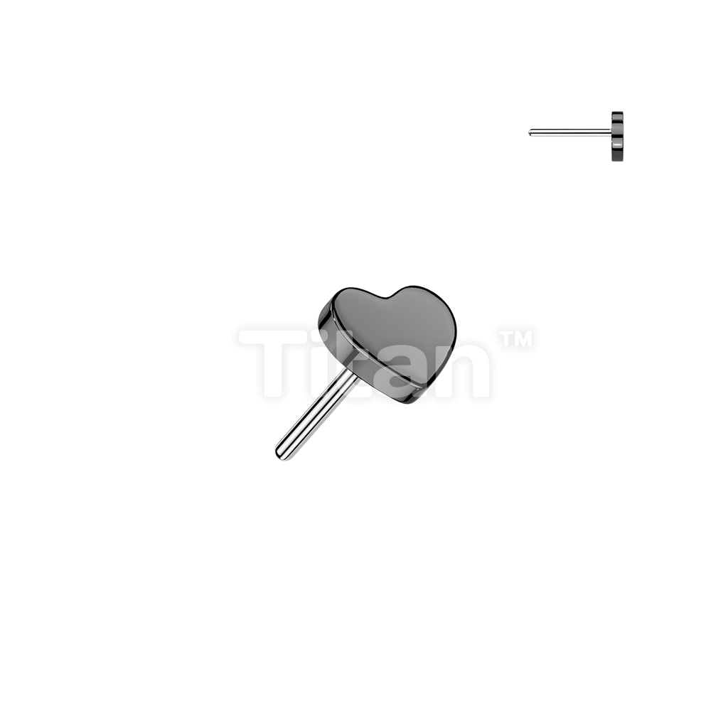 Implant Grade Titanium Threadless Push In Heart Top - Image 3