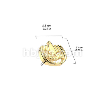 Implant Grade Titanium Threadless Push In Jack-o-lantern Top - Image 5