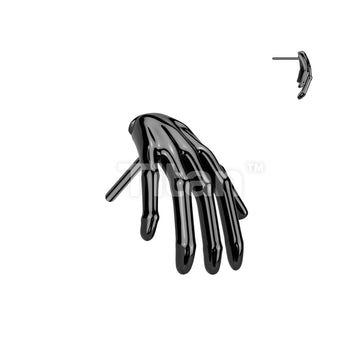 Implant Grade Titanium Threadless Push In Skeleton Hand Top - Image 2