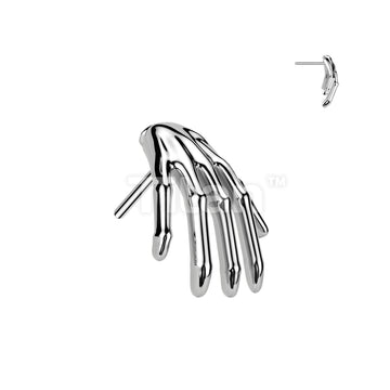 Implant Grade Titanium Threadless Push In Skeleton Hand Top - Image 3