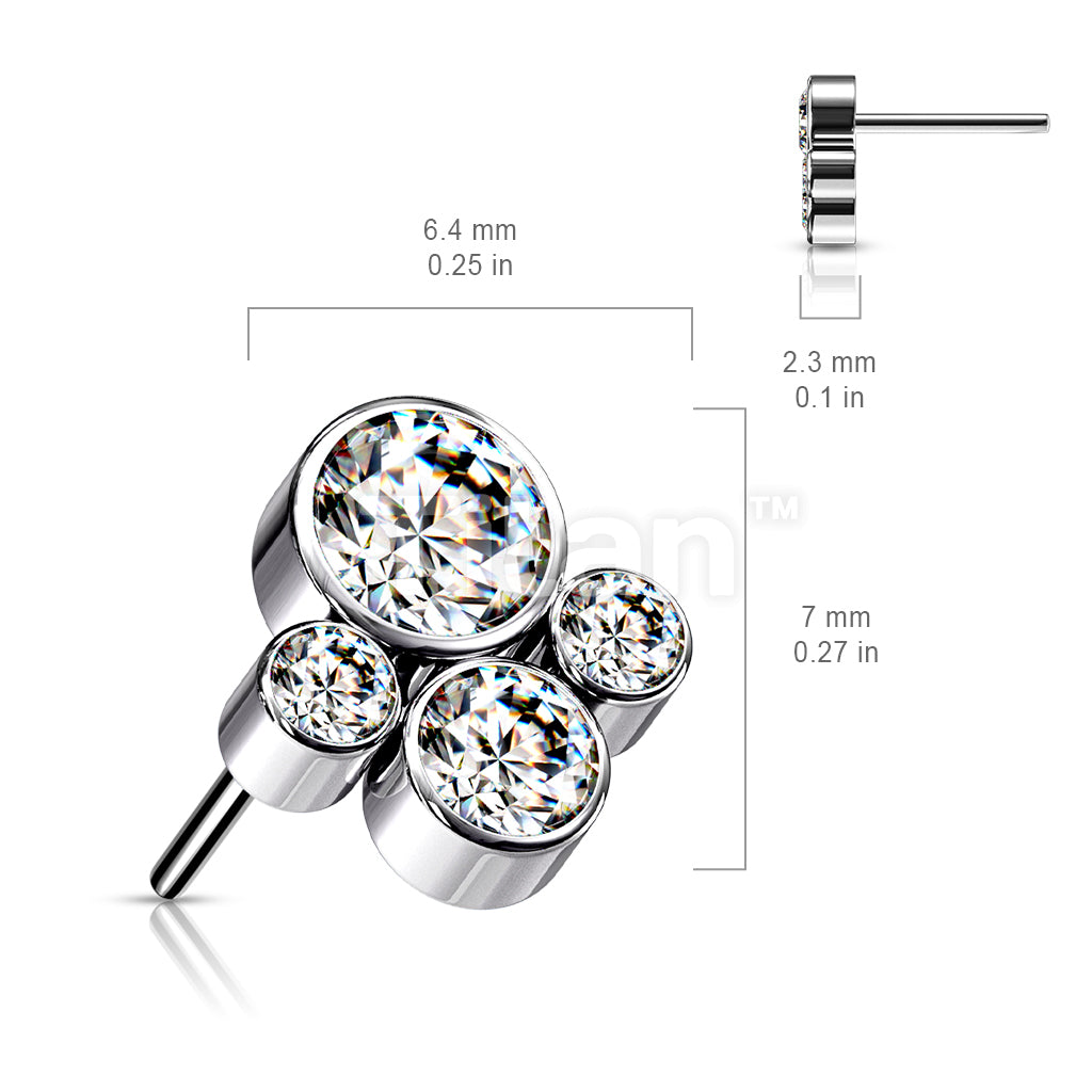 ASTM F136 Titanium Implant Grade Titanium Threadless Push In Top With... - Image 6