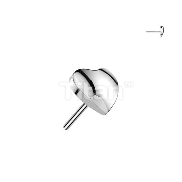 Implant Grade Titanium Threadless Push In 3D Heart Top - Image 3
