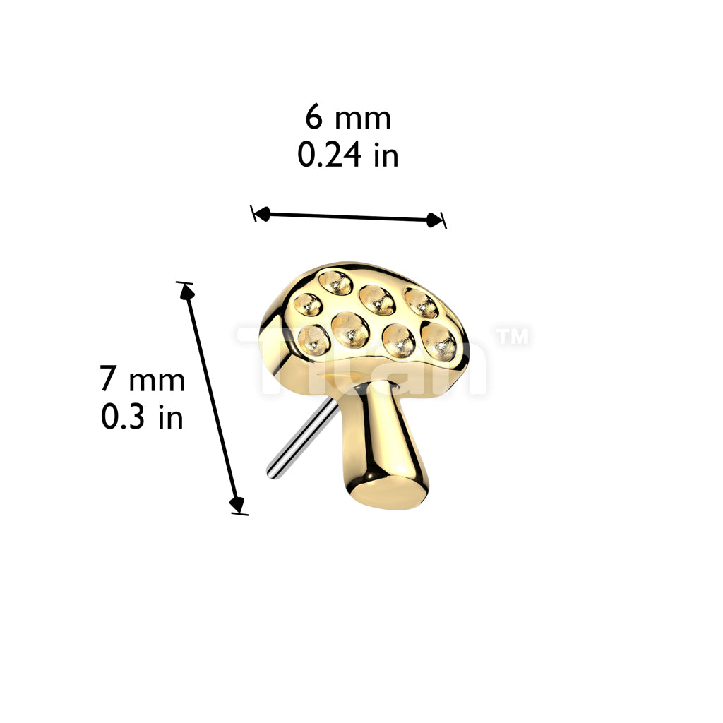 Implant Grade Titanium Threadless Push In Mushroom Top - Image 4