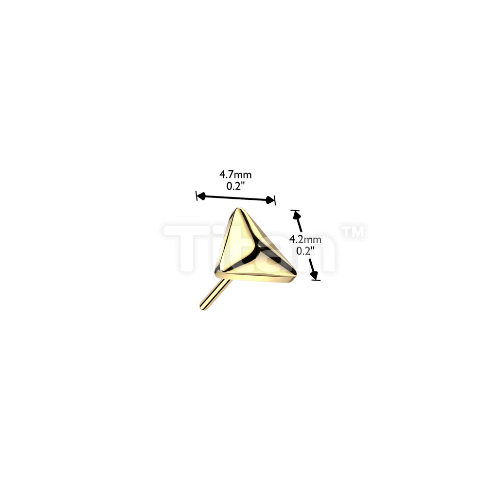 Implant Grade Titanium Threadless Push In Rounded Triangle Top - Image 4
