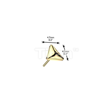 Implant Grade Titanium Threadless Push In Rounded Triangle Top - Image 4