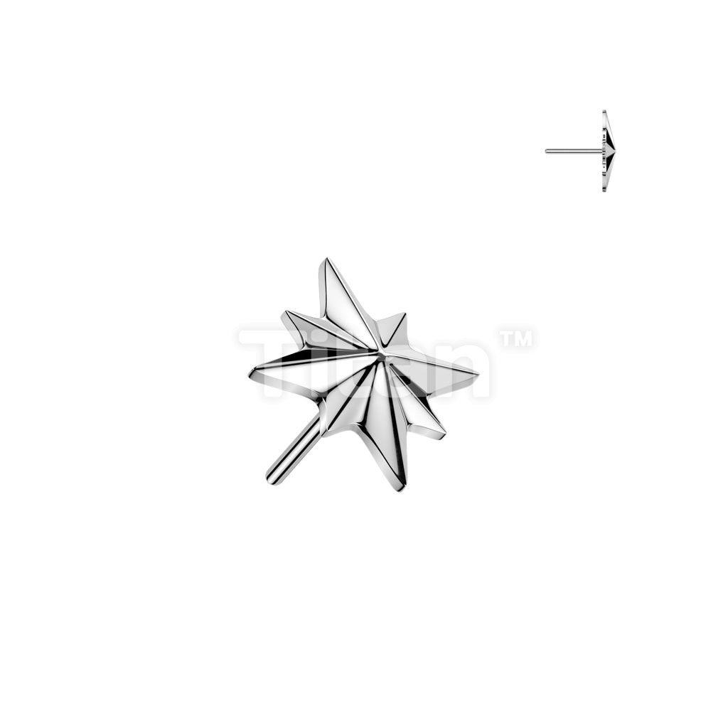 Titanium Threadless Push In Starburst Top - Image 3