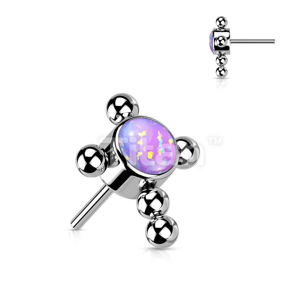 ASTM F136 Titanium Implant Grade Titanium Threadless Push In Beaded... - Image 8