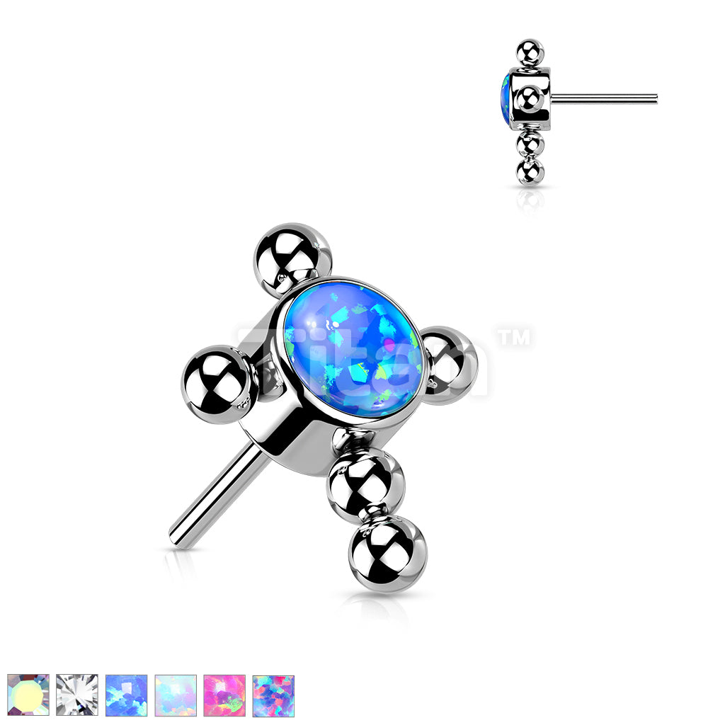 ASTM F136 Titanium Implant Grade Titanium Threadless Push In Beaded... - Image 2