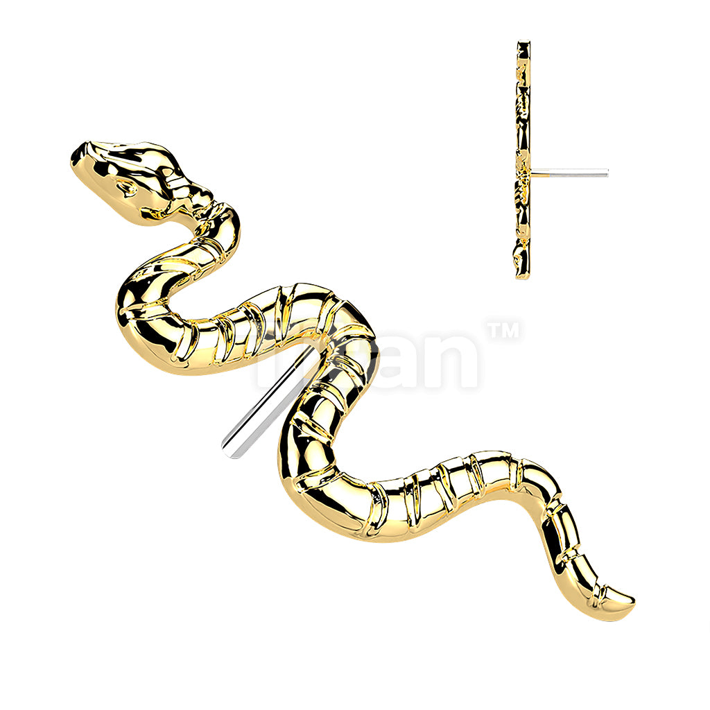 ASTM F136 Titanium Implant Grade Titanium Threadless Push In Snake Top - Image 4