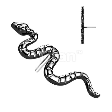 ASTM F136 Titanium Implant Grade Titanium Threadless Push In Snake Top - Image 5