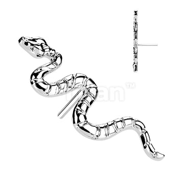 ASTM F136 Titanium Implant Grade Titanium Threadless Push In Snake Top - Image 3
