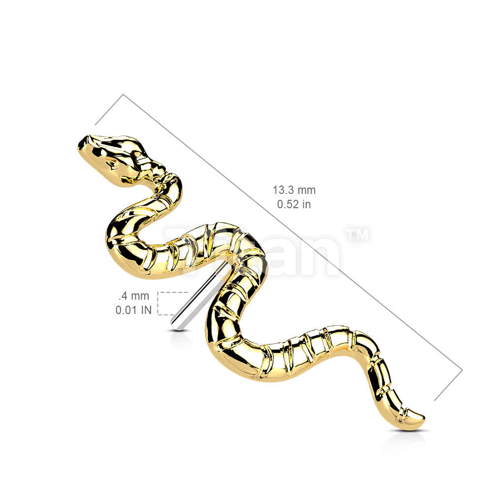 Implant Grade Titanium Threadless Push In Snake Top - Image 7