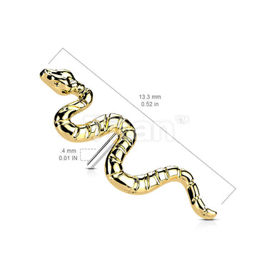 Implant Grade Titanium Threadless Push In Snake Top - Image 7