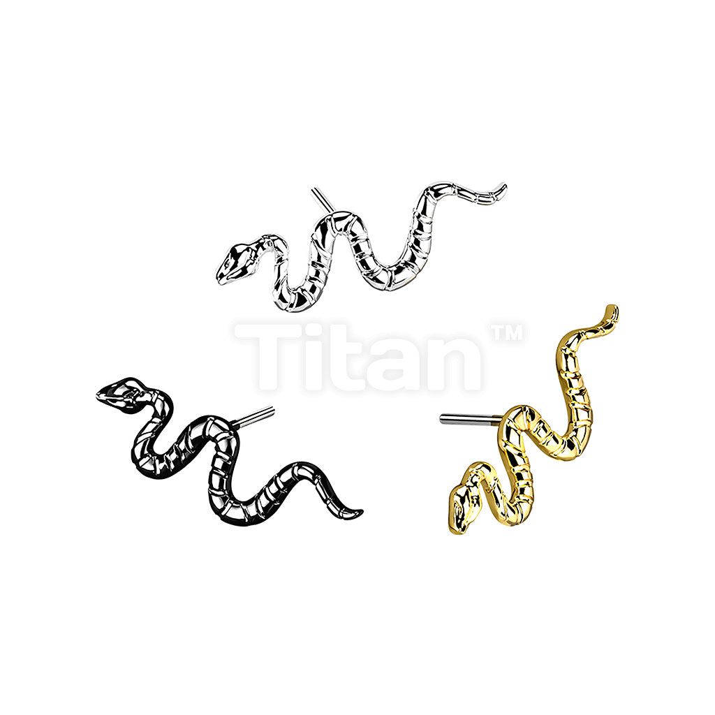 ASTM F136 Titanium Implant Grade Titanium Threadless Push In Snake Top - Image 2