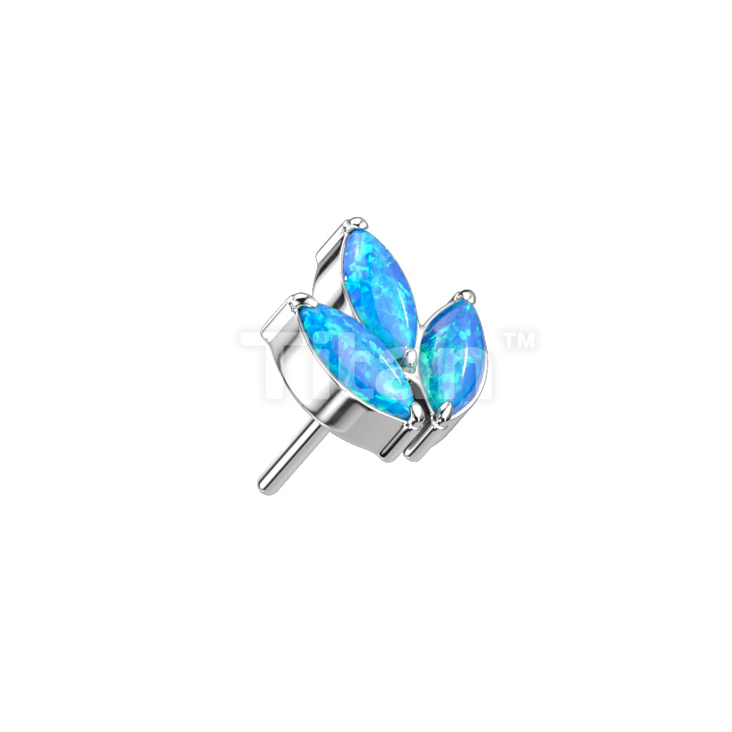 ASTM F136 Titanium Implant Grade Titanium Threadless Push In 3 Marquise... - Image 7