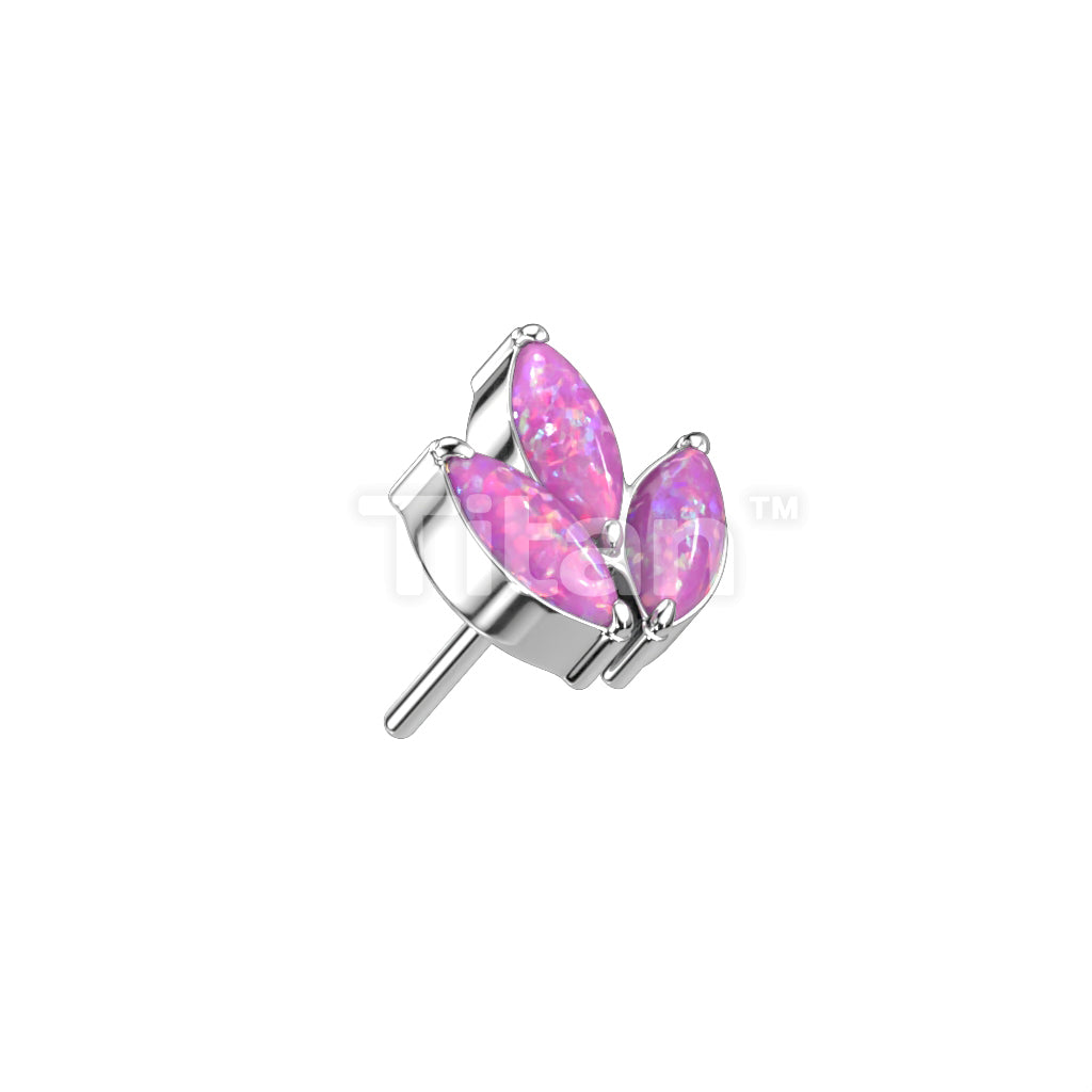 ASTM F136 Titanium Implant Grade Titanium Threadless Push In 3 Marquise... - Image 9