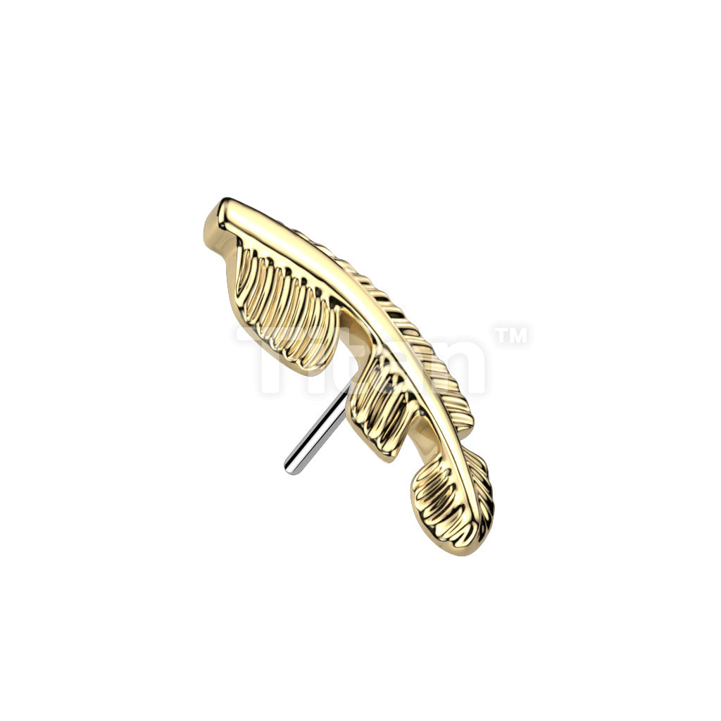 ASTM F136 Titanium Implant Grade Titanium Threadless Push In Leaf Top - Image 2