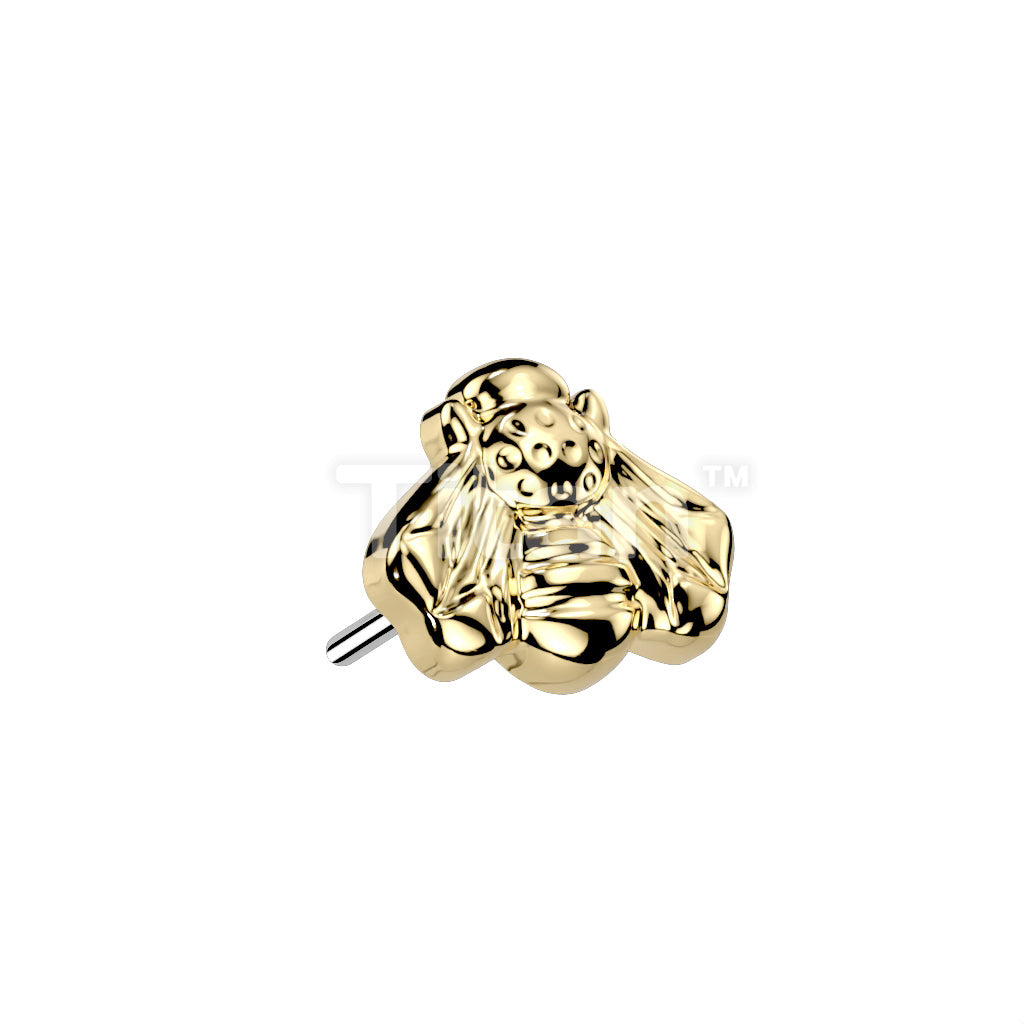 ASTM F136 Titanium Implant Grade Titanium Threadless Push In Bee Top - Image 2