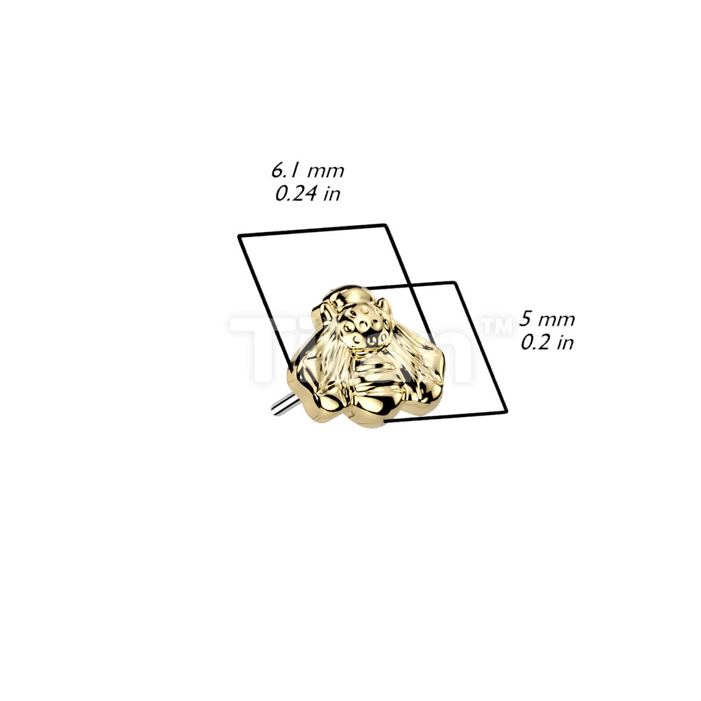 Implant Grade Titanium Threadless Push In Bee Top - Image 4