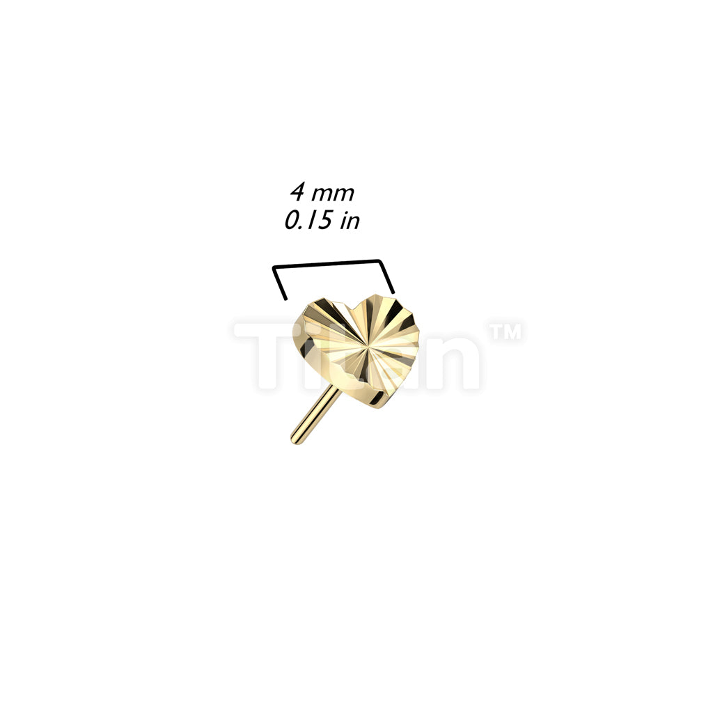 ASTM F136 Titanium Implant Grade Titanium Threadless Push In Heart... - Image 6