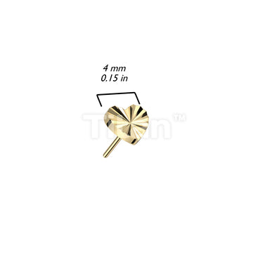 ASTM F136 Titanium Implant Grade Titanium Threadless Push In Heart... - Image 6