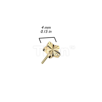 Implant Grade Titanium Threadless Push In Star Diamond Cut Top - Image 6