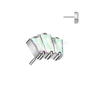 ASTM F136 Titanium Implant Grade Titanium Threadless Push In 3 Baguette... - Image 4