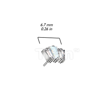 ASTM F136 Titanium Implant Grade Titanium Threadless Push In 3 Baguette... - Image 8
