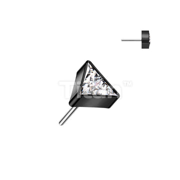 Implant Grade Titanium Threadless Push In Top With Triangle CZ - Image 6