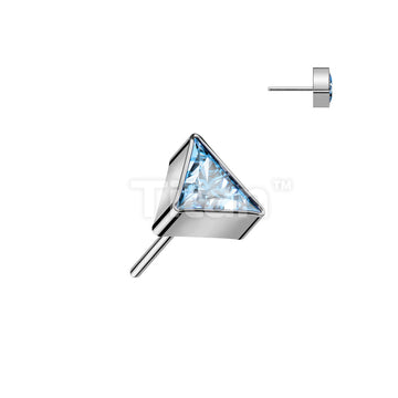 Implant Grade Titanium Threadless Push In Top With Triangle CZ - Image 8