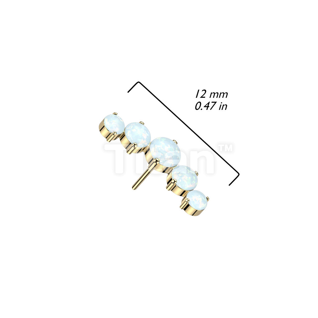 Implant Grade Titanium Threadless Push In 5 Round Opal Curved Top - Image 6
