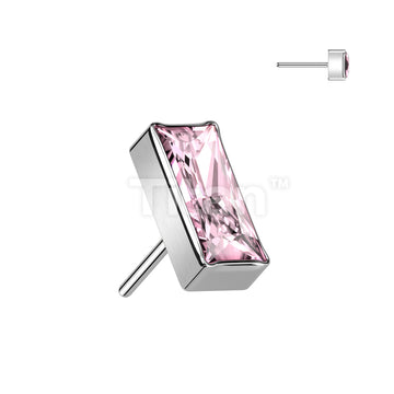 Implant Grade Titanium Threadless Push In Rectangular CZ Top - Image 6