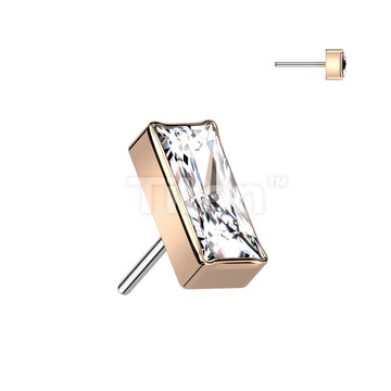 Implant Grade Titanium Threadless Push In Rectangular CZ Top - Image 9