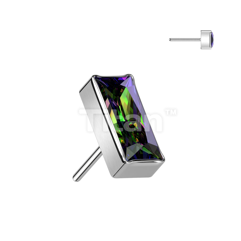 Implant Grade Titanium Threadless Push In Rectangular CZ Top - Image 10