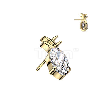 ASTM F136 Titanium Implant Grade Titanium Threadless Push In Pineapple... - Image 3