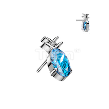 ASTM F136 Titanium Implant Grade Titanium Threadless Push In Pineapple... - Image 5