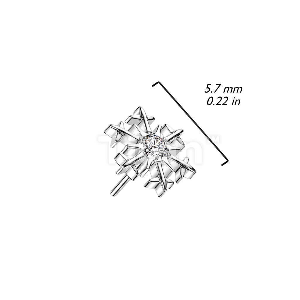 ASTM F136 Titanium Implant Grade Titanium Threadless Push In Snowflake... - Image 4