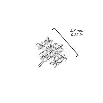 ASTM F136 Titanium Implant Grade Titanium Threadless Push In Snowflake... - Image 4