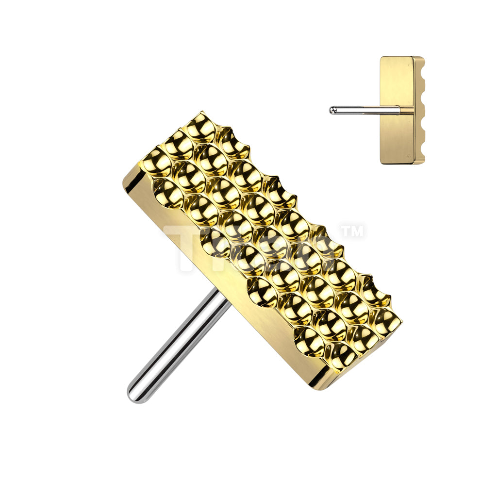 Implant Grade Titanium Threadless Push In Diamond Shape Cut Rectangle Top - Image 2