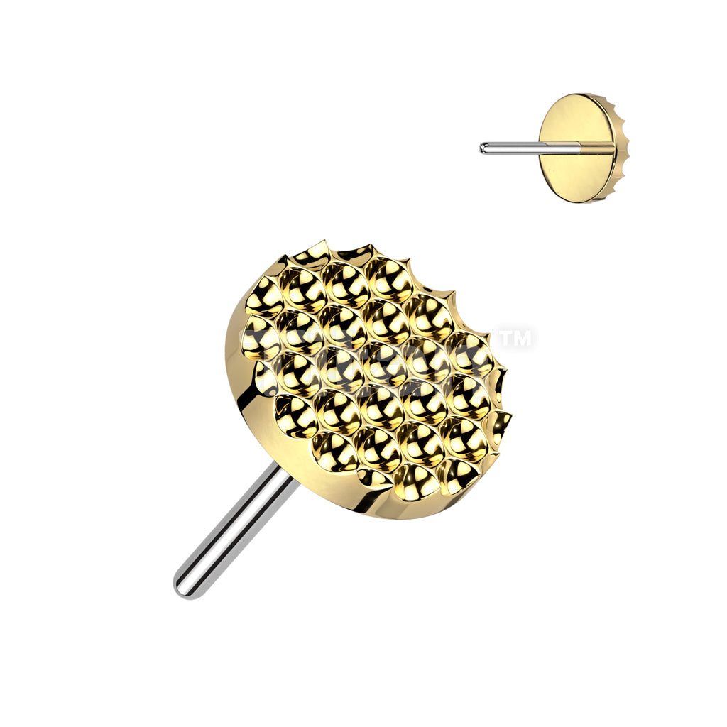 Implant Grade Titanium Threadless Push In Diamond Shape Cut Round Top - Image 2