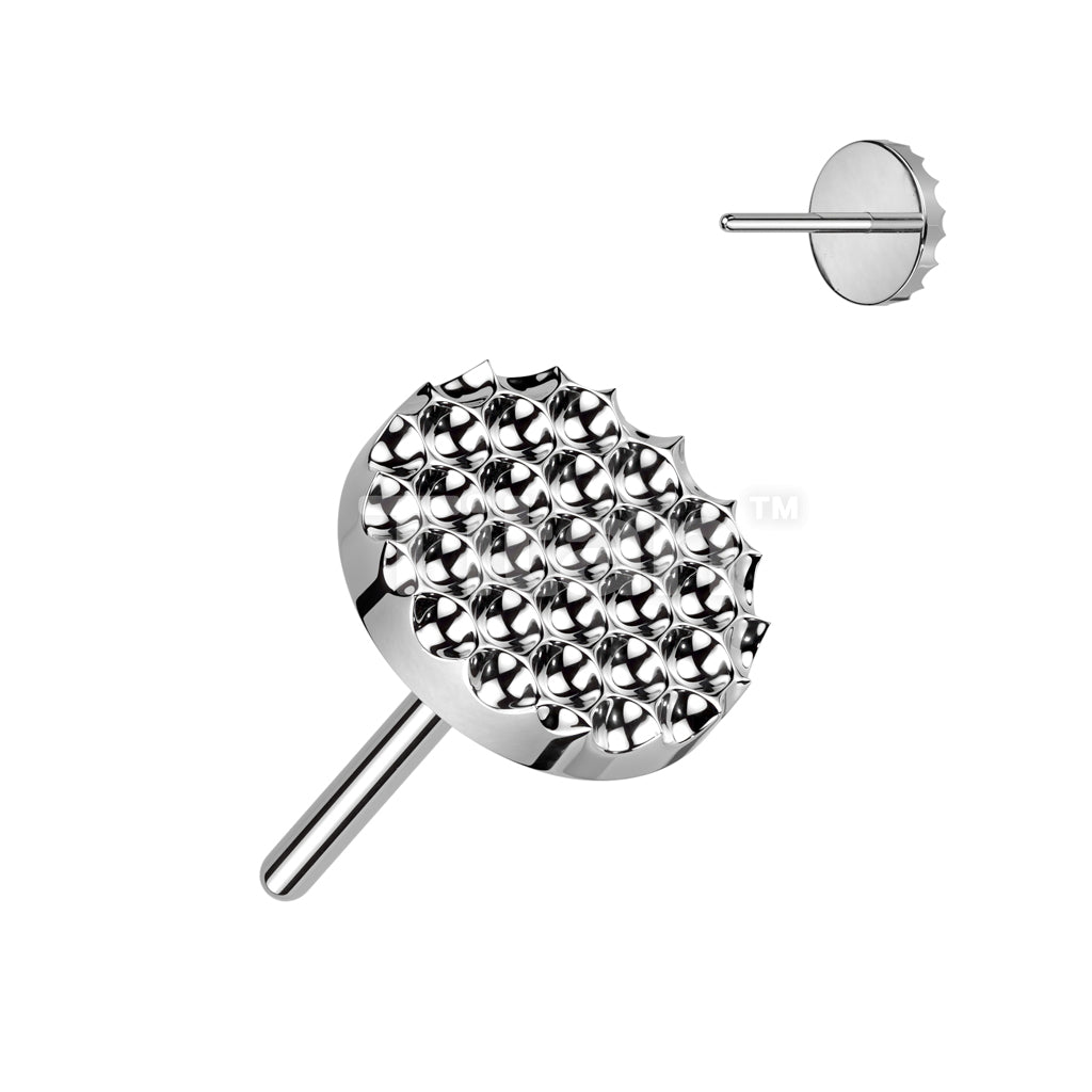 Implant Grade Titanium Threadless Push In Diamond Shape Cut Round Top - Image 3