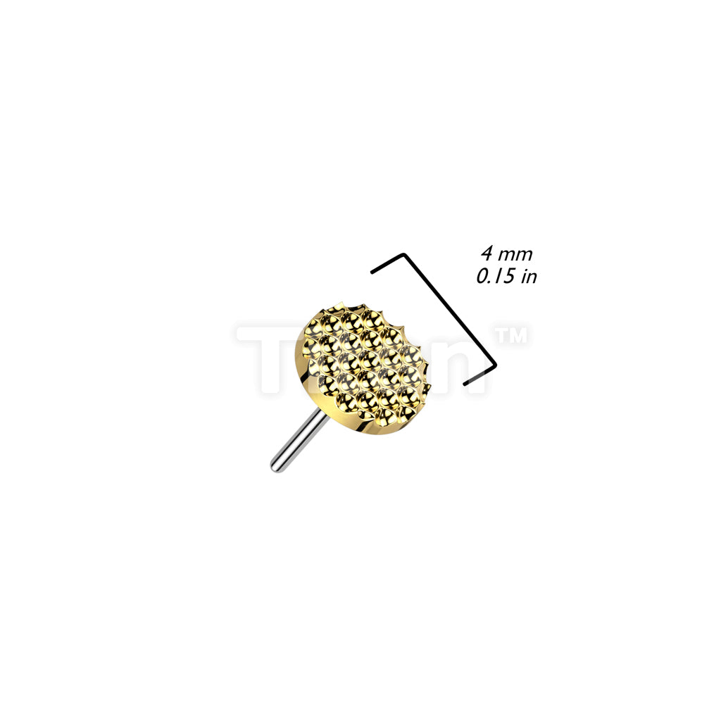 Implant Grade Titanium Threadless Push In Diamond Shape Cut Round Top - Image 4
