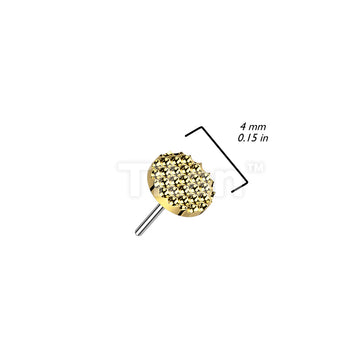 Implant Grade Titanium Threadless Push In Diamond Shape Cut Round Top - Image 4